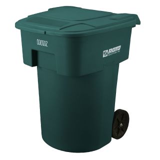 Roto Industries Waste Containers   32 1/2 X25 1/2 X44   Green   Green