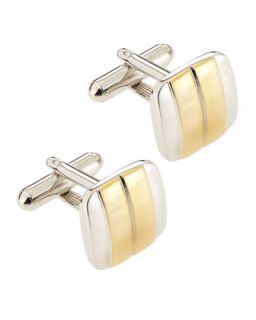 Two Tone Square Cuff Links