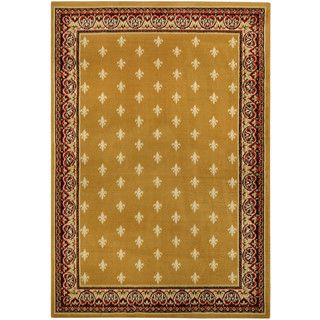 Ephesus Collection Gold Yellow French Border Area Rug (82 X 910)