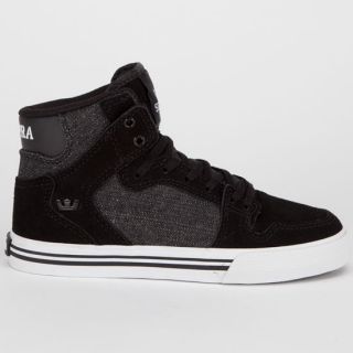 Vaider Boys Shoes Black/Black/White In Sizes 3, 6, 4.5, 3.5, 5.5, 1, 2.5,