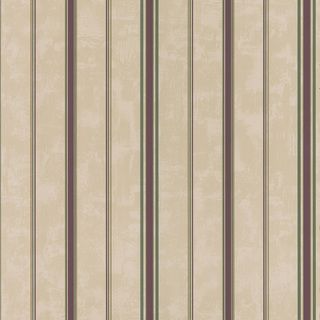Brewster Taupe/ Burgundy Stripes Wallpaper (TaupeDimensions 20.5 inches wide x 33 feet longBoy/Girl/Neutral NeutralTheme StripeMaterials Solid Sheet VinylNumber if a Set 1Care Instructions ScrubbableHanging Instructions PrepastedRepeat 0 inchesMat