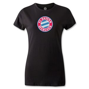 hidden Bayern Munich Womens T Shirt (Black)