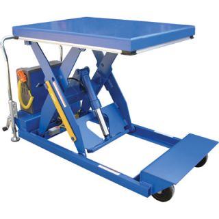 Vestil Portable Scissor Lift Table   1000 lb. Capacity, 58in. Raised Height,