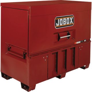 Jobox 74in. Drop Front Piano Lid Box   Site Vault Security System, 56.5 Cu. Ft.,