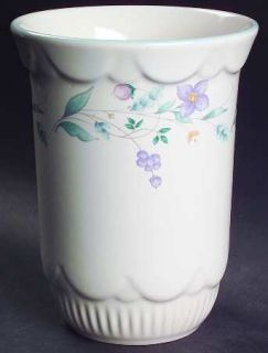 Pfaltzgraff April  Utensil Holder, Fine China Dinnerware   Stoneware, Floral On