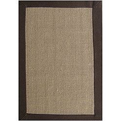 Hand woven Sisal Choco Brown Jute Rug (89 X 12) (brownPattern borderMeasures 0.33 inch thickTip We recommend the use of a non skid pad to keep the rug in place on smooth surfaces.All rug sizes are approximate. Due to the difference of monitor colors, so