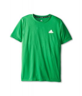 adidas Kids Climalite S/S Tee Boys Short Sleeve Pullover (Green)