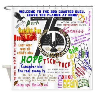  Catching Fire Movie Quotes Shower Curtain  Use code FREECART at Checkout