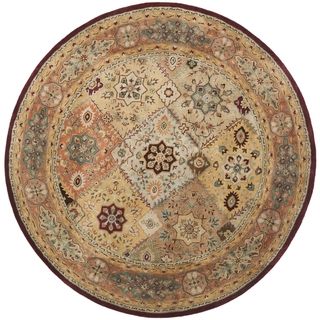 Handmade Persian Legend Diamonds Multi/ Rust N.Z. Wool Rug (83 X 11)