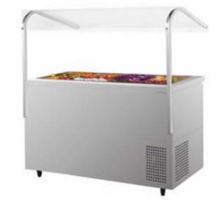 Turbo Air 3 Section Refrigerated Buffet Table w/ Swing Doors, 18.2 cu ft