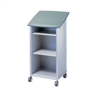 Peter Pepper Wheelies® Lectern with an Open Front and Two Adjustable Shelves 