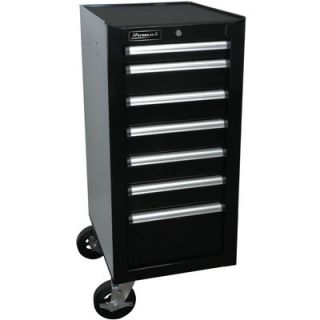 Homak H2Pro 18in. 7 Drawer Side Cabinet   Black, Model# BK08018070