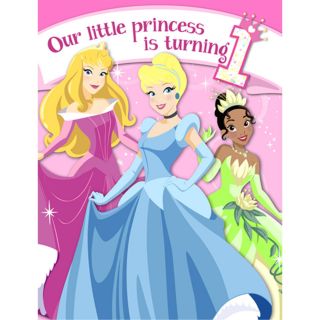 Disney 1st Birthday Princess Invitations