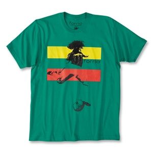 Forrio Kickers Stripe Soccer T Shirt (Green)