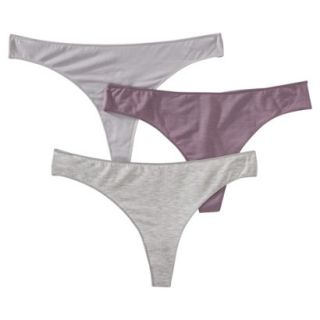 Gilligan & OMalley Womens 3 Pack Modal Thong   Valentine XS