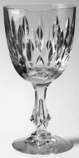 Tiffin Franciscan 17594 23 Water Goblet   Stem 17594, Cut Verticals, Two Then On