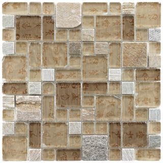 Somertile Reflections Versailles Heritage Glass/ Stone Mosaic Tiles (pack Of 10)