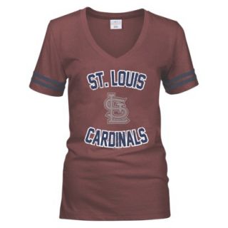 MLB Womens St Louis Cardinals T Shirt   Red (L)