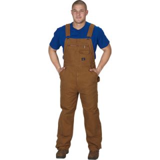 Key Unlined Duck Bib Overall   Saddle, 38in. Waist x 30in. Inseam, Model# 210.28