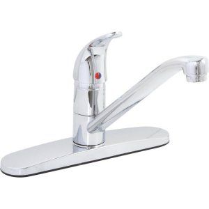 Premier Faucets 106172 Westlake Single Handle Kitchen Faucet with Stainless Stee