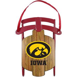 Iowa Hawkeyes Metal Sled Ornament