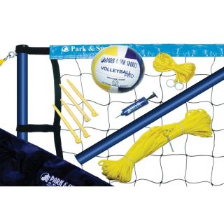 Park & Sun Spiker Sport Steel Volleyball Set Blue   S SPORT STL BL
