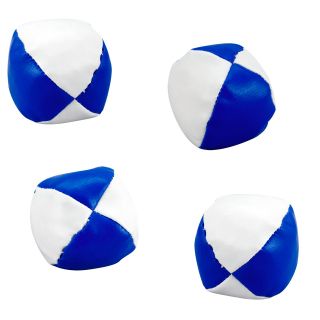 Blue and White Kick Balls