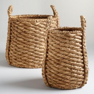 Oversized Natural Carrie Tub Basket Collection   World Market