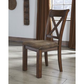 Signature Design By Ashley Waurika Medium Brown X back Dining Chairs (set Of 2)