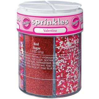 Wilton 7.2 ounce 6 cell Valentine Sprinkle Mix