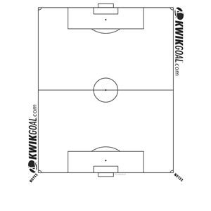 Kwik Goal Kwik Chart Soccer Full Field 31.5 x 23.5