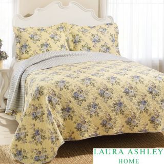 Laura Ashley Linley Reversible 3 piece Full/ Queen size Quilt Set