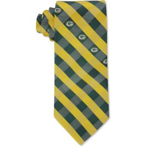 Green Bay Packers Eagles Wings Polyester Checked Tie