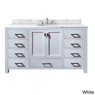 Avanity Modero 60 inch White Finish Single Vanity