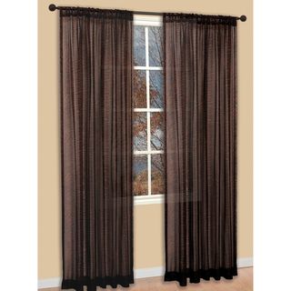 Copper Polyester 84 inch Zebra Curtain Panel Pair