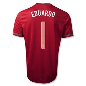 Nike Portugal 12/14 EDUARDO Home Soccer Jersey