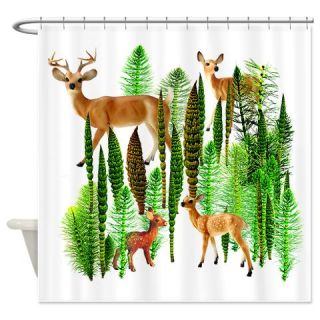  Deer in Horsetails Shower Curtain  Use code FREECART at Checkout