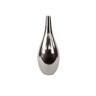 Small Silvertone Ceramic Vase