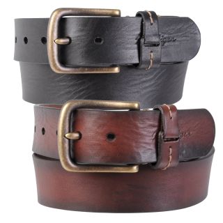 Tommy Hilfiger Mens Genuine Leather Belt (Genuine leatherClosure Single prong buckleHardware Antiqued bronzeAvailable sizes 32, 34, 36, 38, 40, 42, 44Approximate width 1.5 inchesMeasurement taken from a size 32All measurements are approximate and may 
