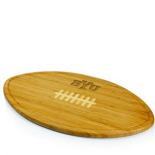 Picnic Time Kickoff Brigham Young University Cougars Engraved Natural Wood Cutting Board