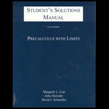 Precalculus With Limits, StudentSolution Manual