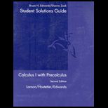 Calculus I With Precalculus   Student Study Solutions Guide