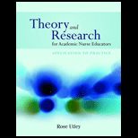Theory and Research for Acad. Nurse Educators