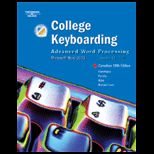 College Keyboarding, Lessons 61 120 (Canadian)