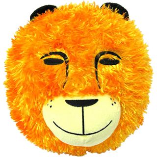 Round Lion Pillow, Orange