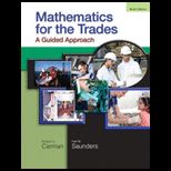 Mathematics for the Trades   With Access