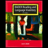 Bader Reading and Language Inventory   With Word Lists