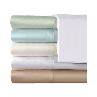 American Heritage 300tc Set of 2 Egyptian Cotton Sateen Solid Pillowcases, White