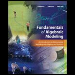 Fundamentals of Algebraic Modeling