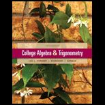 College Algebra and Trigonometry   With Access